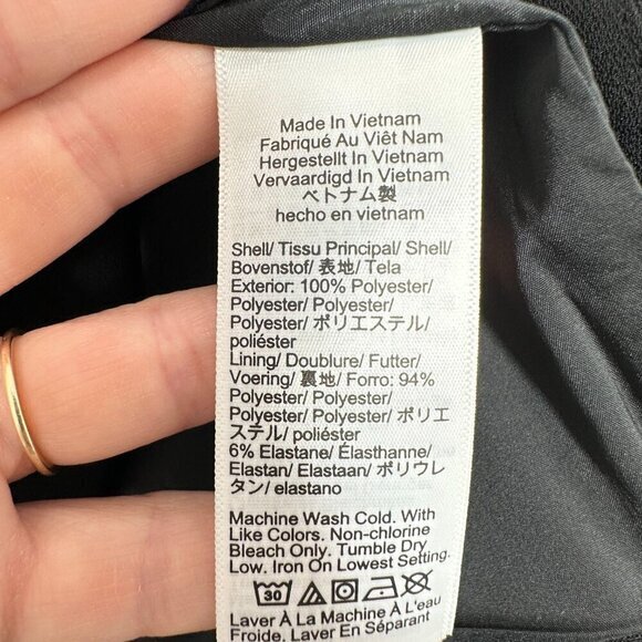 J. Crew Black Scoopneck Button Front Vest Drapey Crepe Old Money NWT Preppy - Picture 4 of 6